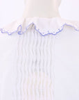 Thierry Colson Cotton Embroidered Blouse Size XS