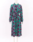 Pom Amsterdam Flower Pop Midi Dress Size 40 | AU 12