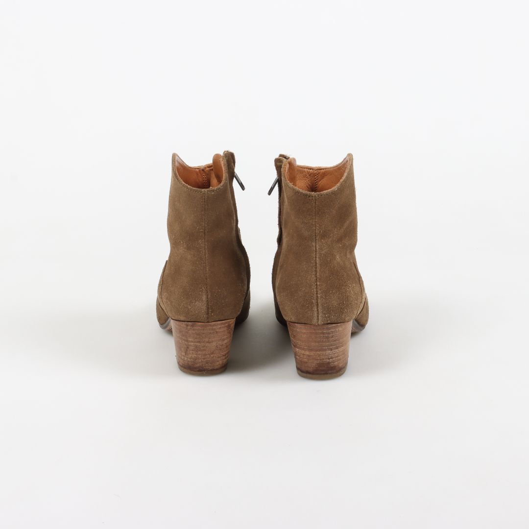 Isabel Marant Velvet &#39;Dicker&#39; Ankle Boots Size 38