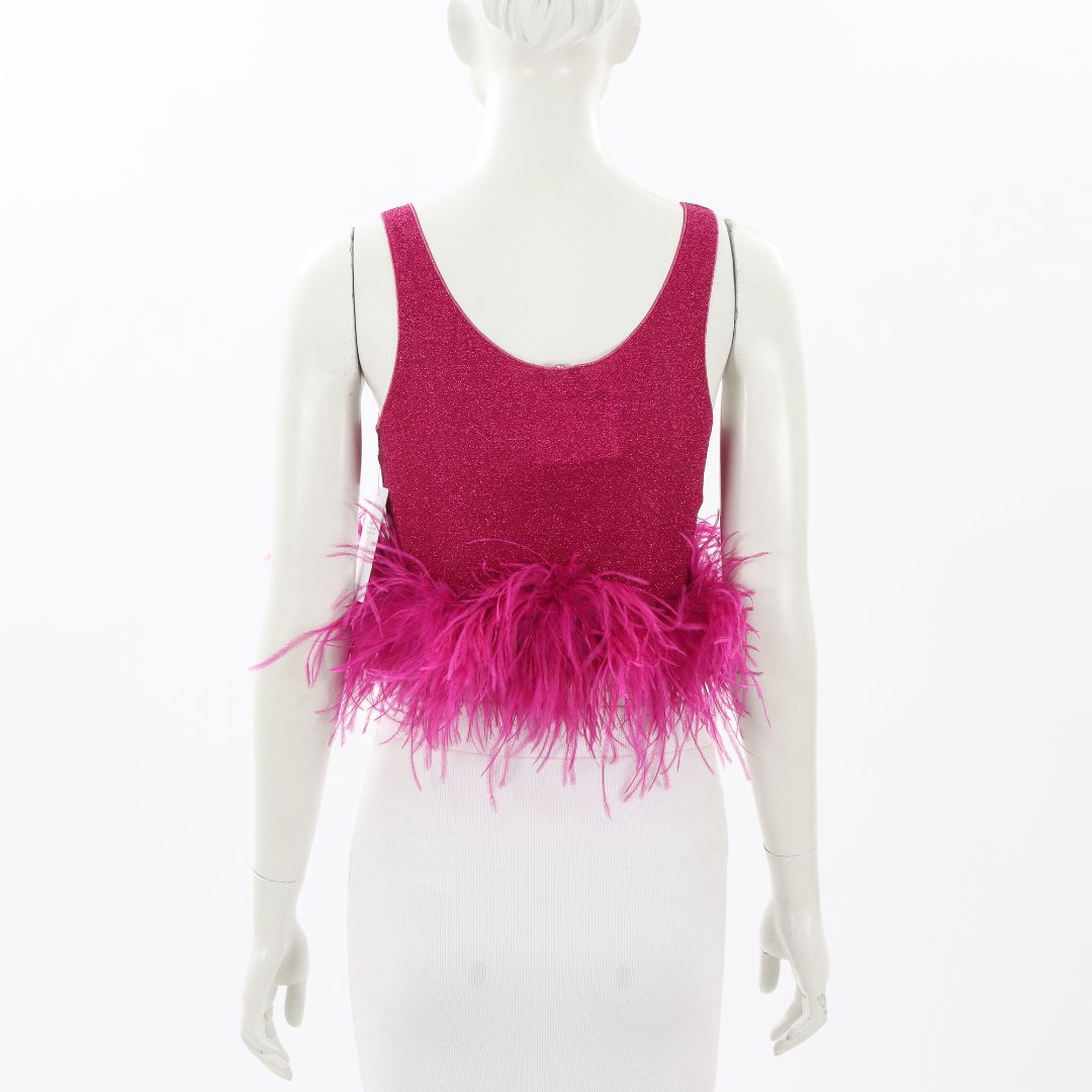 Oseree Lumiere Plumage Crop Top Size Small