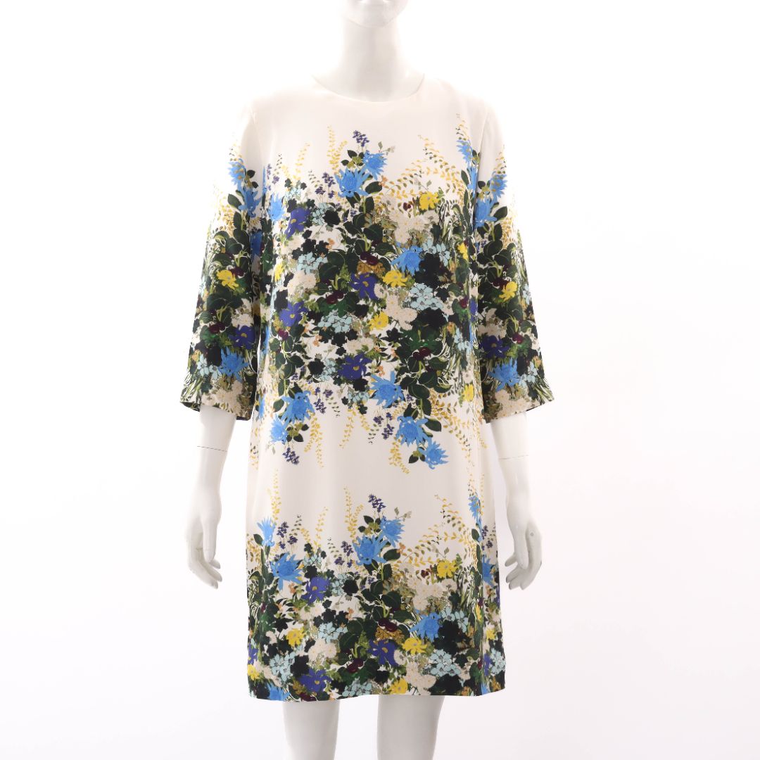 Erdem 'Emma' Silk Floral Dress Size 12