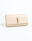 Saint Laurent Kate Monogram Leather Clutch
