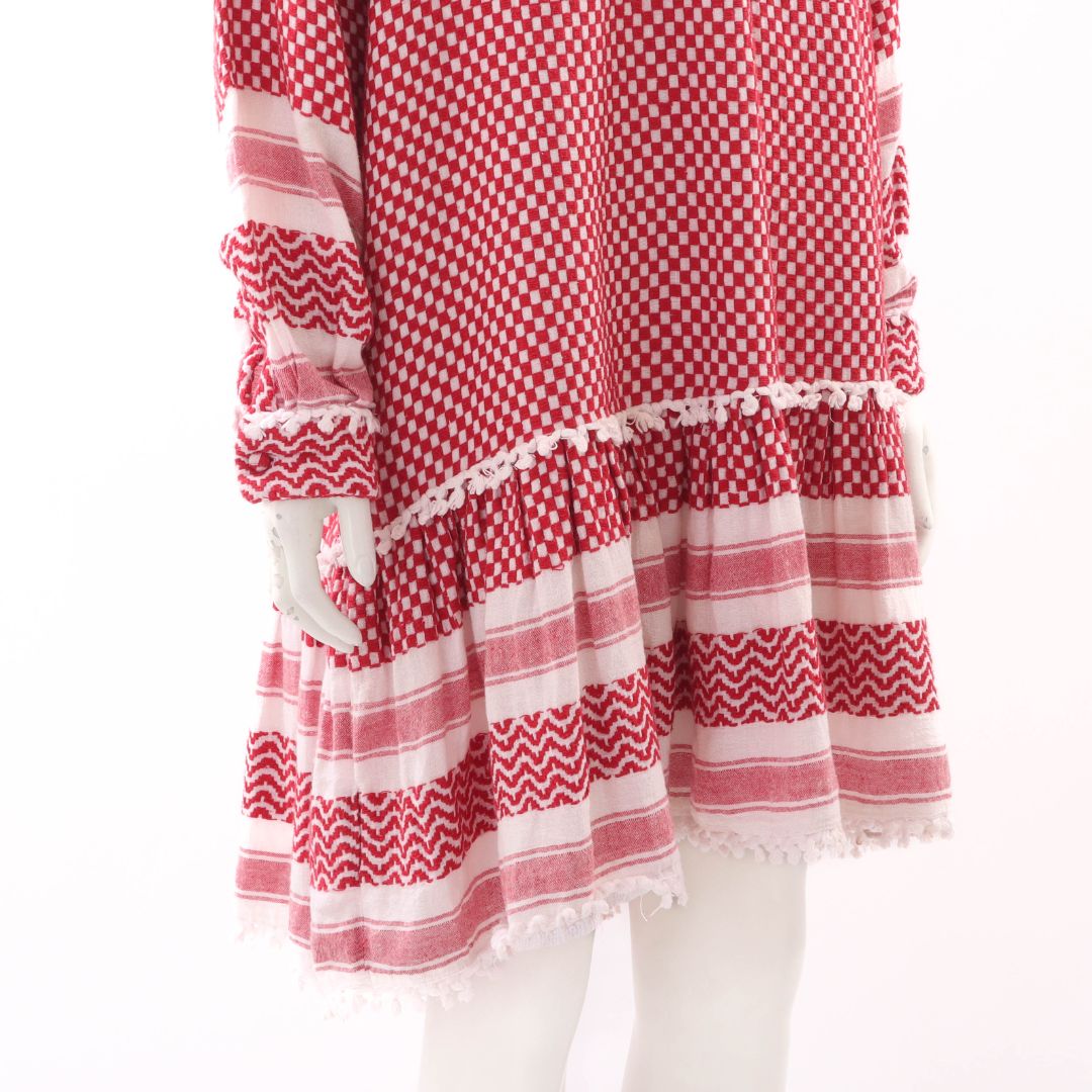 Dodo Bar Or Checkered Mini Dress Size M