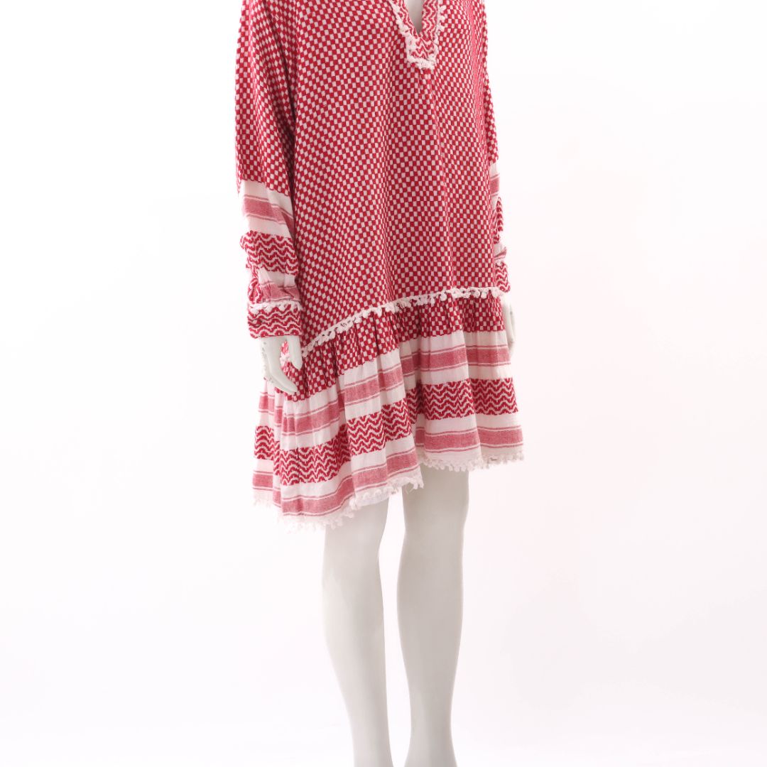Dodo Bar Or Checkered Mini Dress Size M