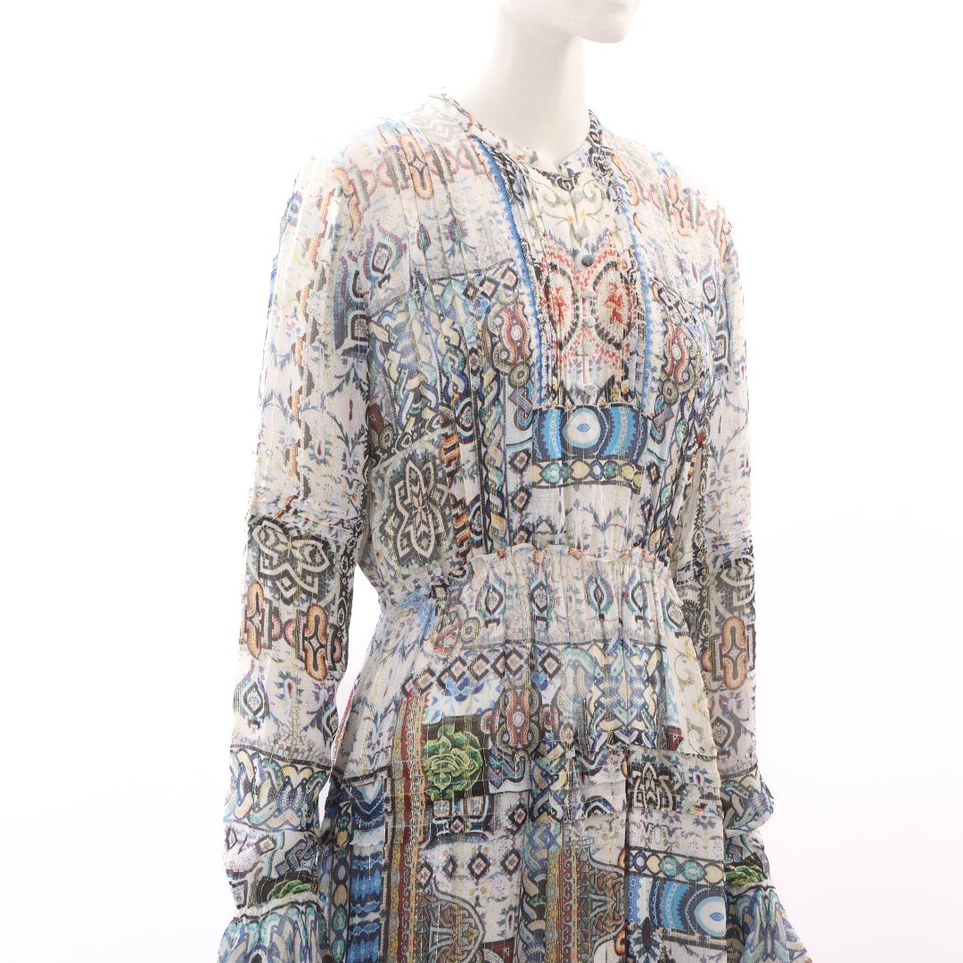 Hemant & Nandita Lurex Detail Dress Size L