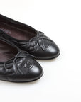 Chanel CC Logo Quilted Ballet Flats Size 38