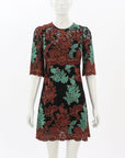 Dolce & Gabbana Floral Lace Mini Dress Size IT 36 | AU 4-6