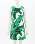 Dolce & Gabbana Leaf Print Sheath Dress Size IT 36 | AU 4-6