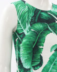 Dolce & Gabbana Leaf Print Sheath Dress Size IT 36 | AU 4-6