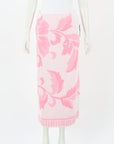 Maison Margiela Cotton-Terry Jacquard Midi Skirt Size S