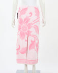 Maison Margiela Cotton-Terry Jacquard Midi Skirt Size S