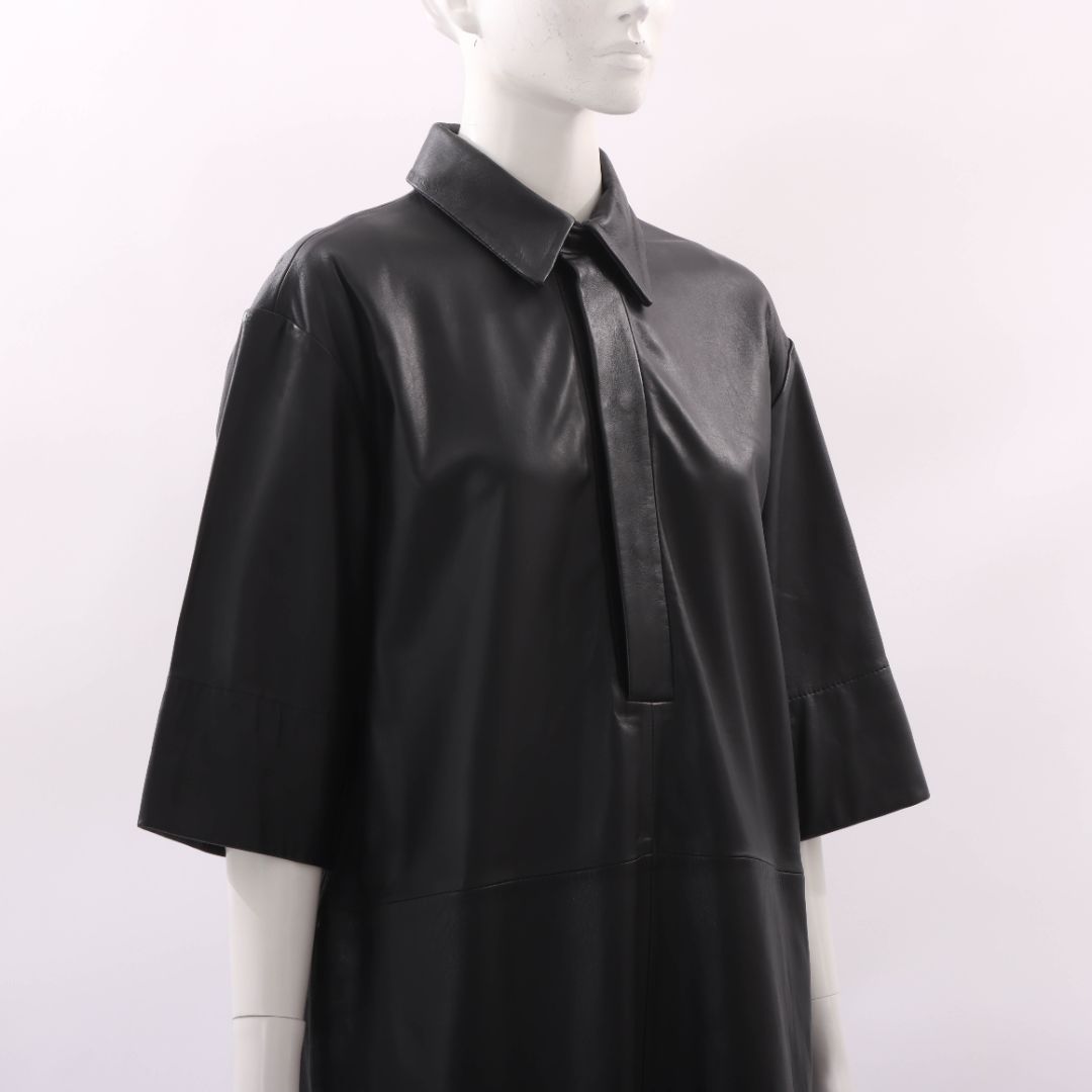 Second Female Leather Shift Dress Size 38 | AU 10