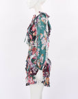 Zimmermann 'Allia' Floral Cut Out Mini Dress Size 0