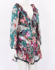 Zimmermann 'Allia' Floral Cut Out Mini Dress Size 0