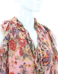 Zimmermann Lovelorn Frill Silk Playsuit Size 2