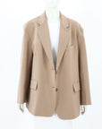 The Frankie Shop Bea Crepe Oversized Blazer Size Small