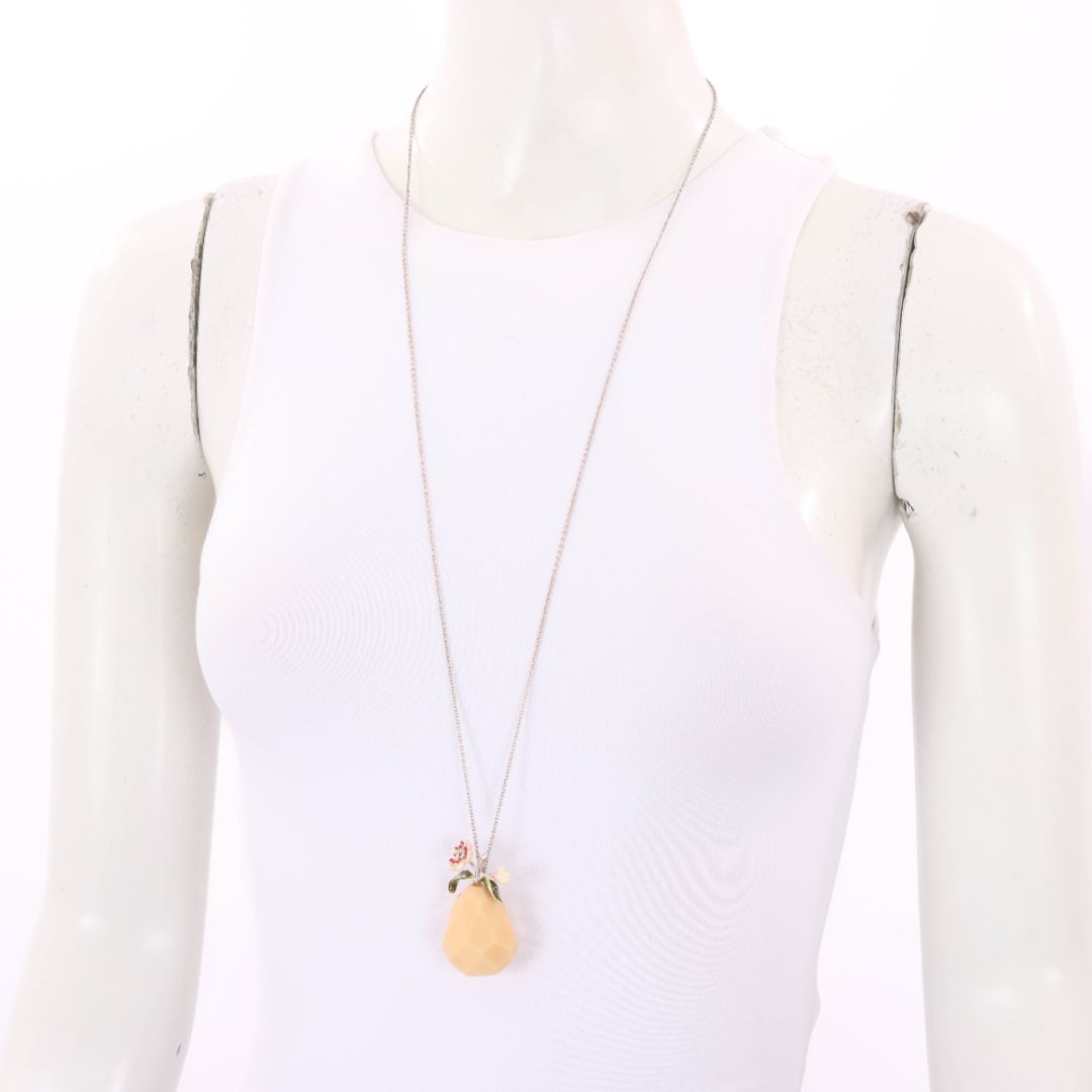 Les Nereides Flower and Fruit Pendant Necklace