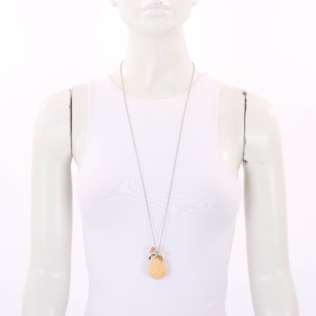 Les Nereides Flower and Fruit Pendant Necklace