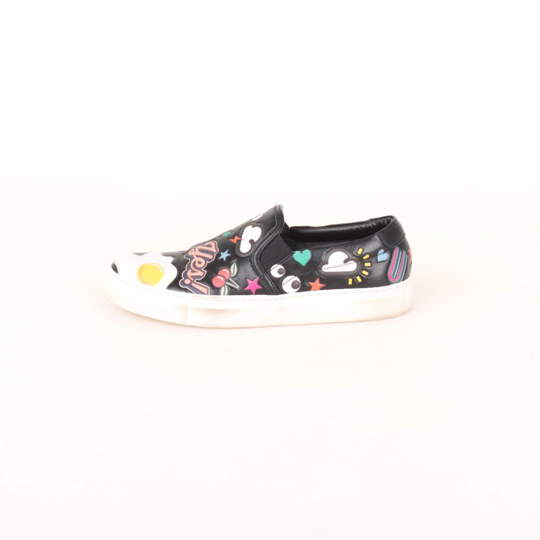 Anya Hindmarch Leather Slip On Sneakers 36