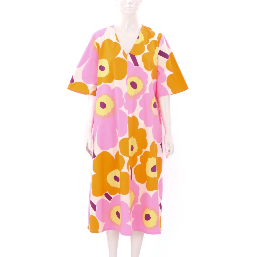 Marimekko V Neck Dress Size 42