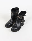 Valentino Rockstud Leather Ankle Boots Size 36.5