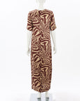 Ganni Silk Print Tannin Dress Size 34 | AU 6