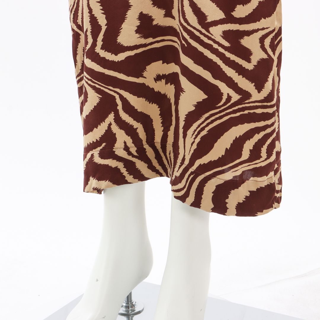 Ganni Silk Print Tannin Dress Size 34 | AU 6