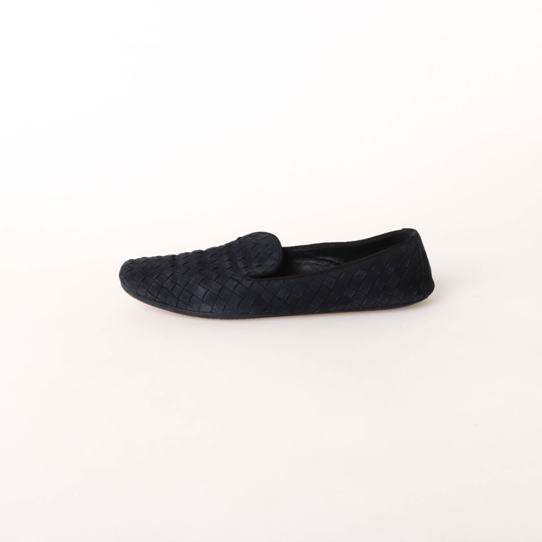 Bottega Veneta Intrecciato Suede Loafers Size 36.5