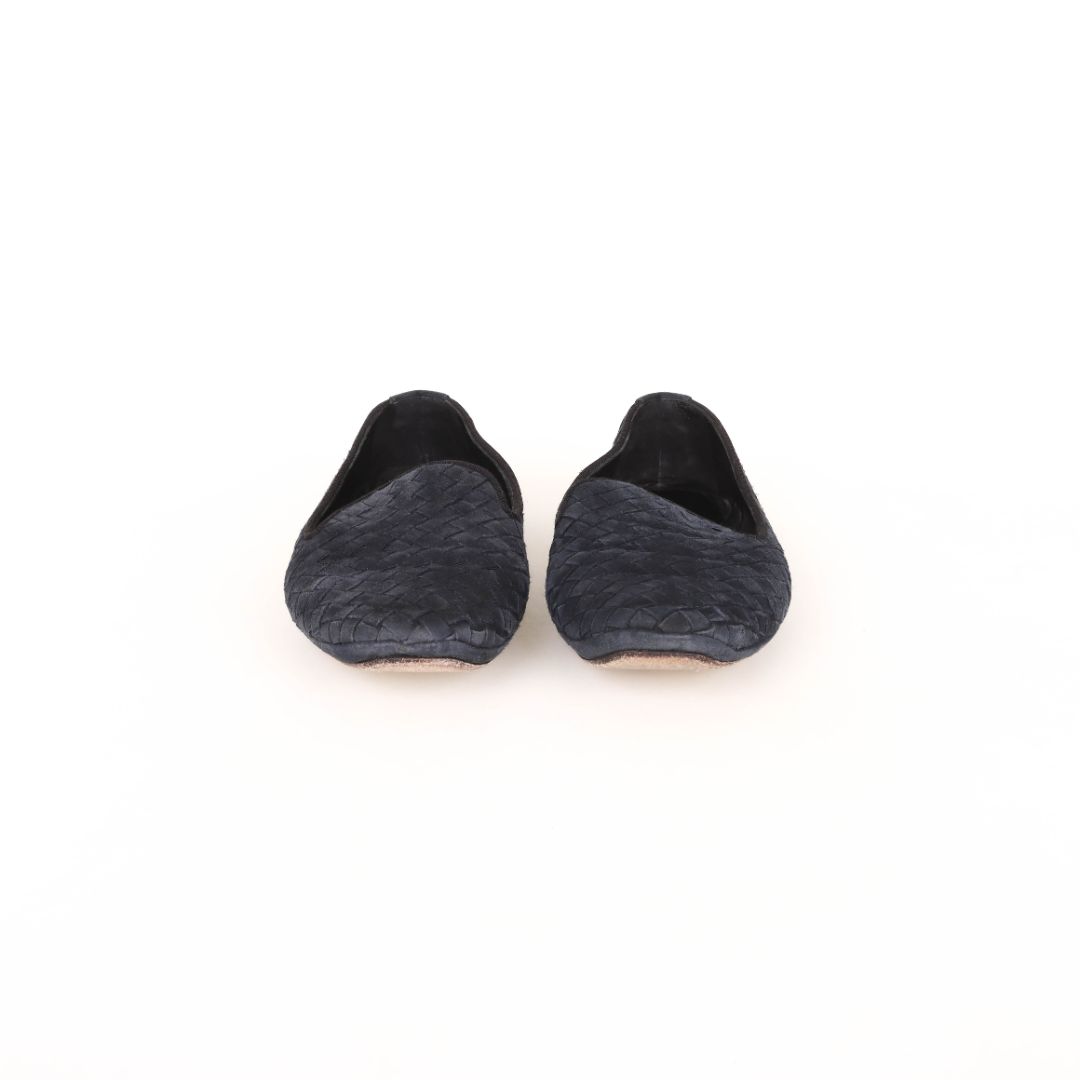 Bottega Veneta Intrecciato Suede Loafers Size 36.5