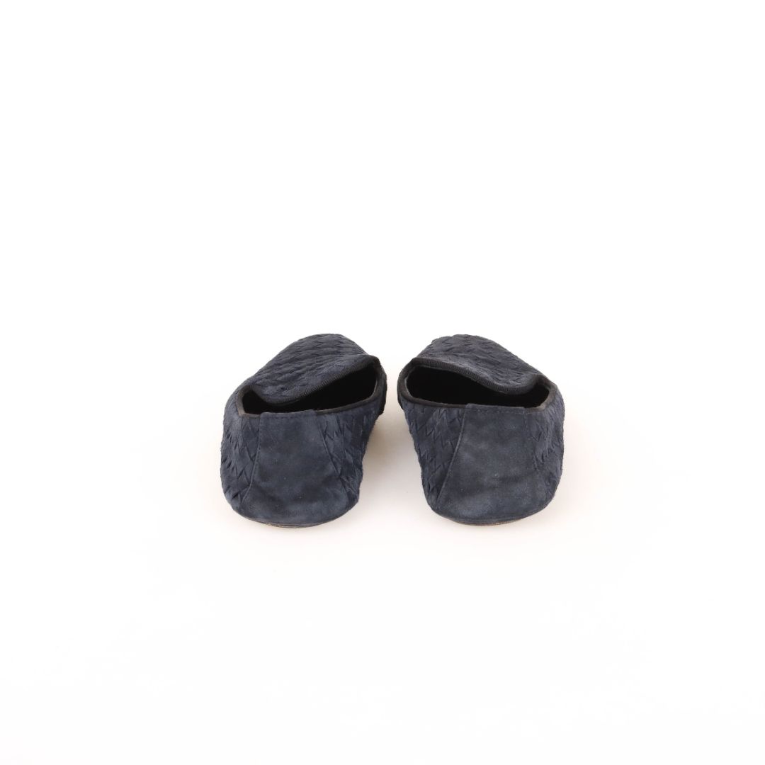 Bottega Veneta Intrecciato Suede Loafers Size 36.5