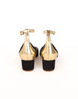 Chloe Suede & Gold Leather Pumps Size 37.5