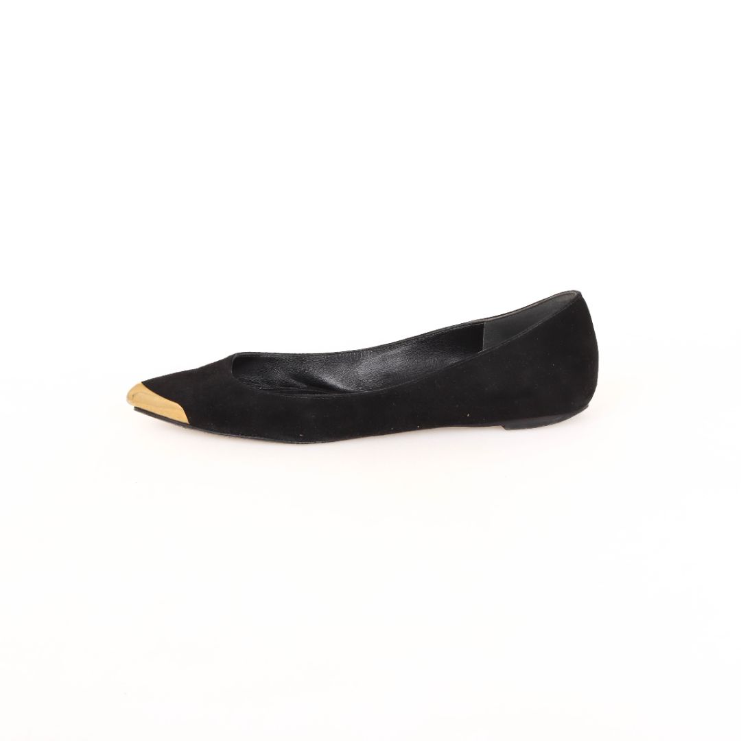 Alexander McQueen Suede Pointed Ballet Flats Size 37