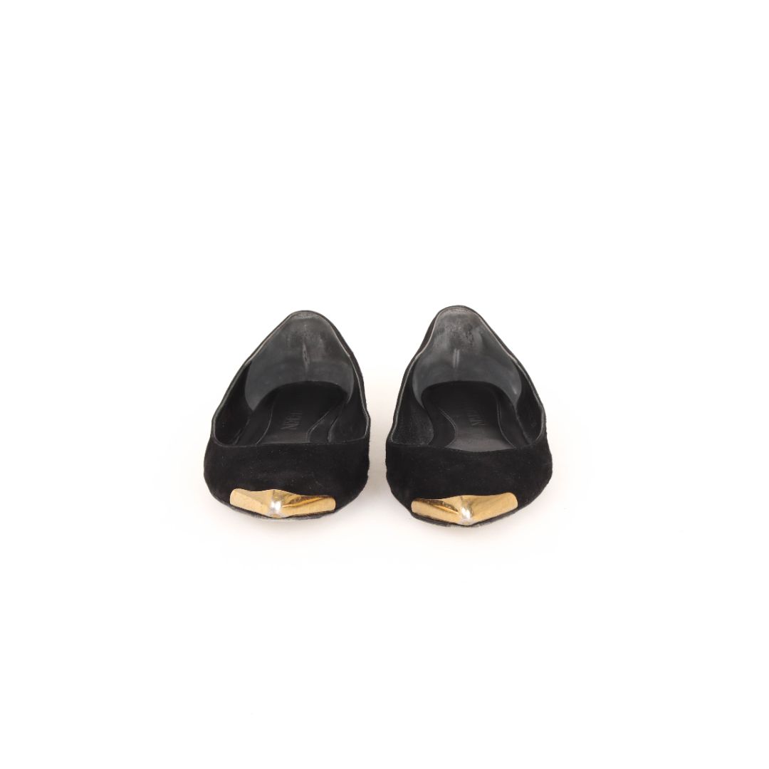 Alexander McQueen Suede Pointed Ballet Flats Size 37