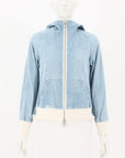 Sacai Luck Chambrey Zip Up Jacket Size 2