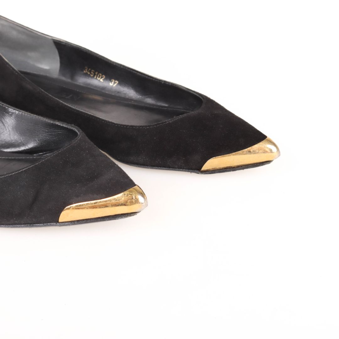 Alexander McQueen Suede Pointed Ballet Flats Size 37