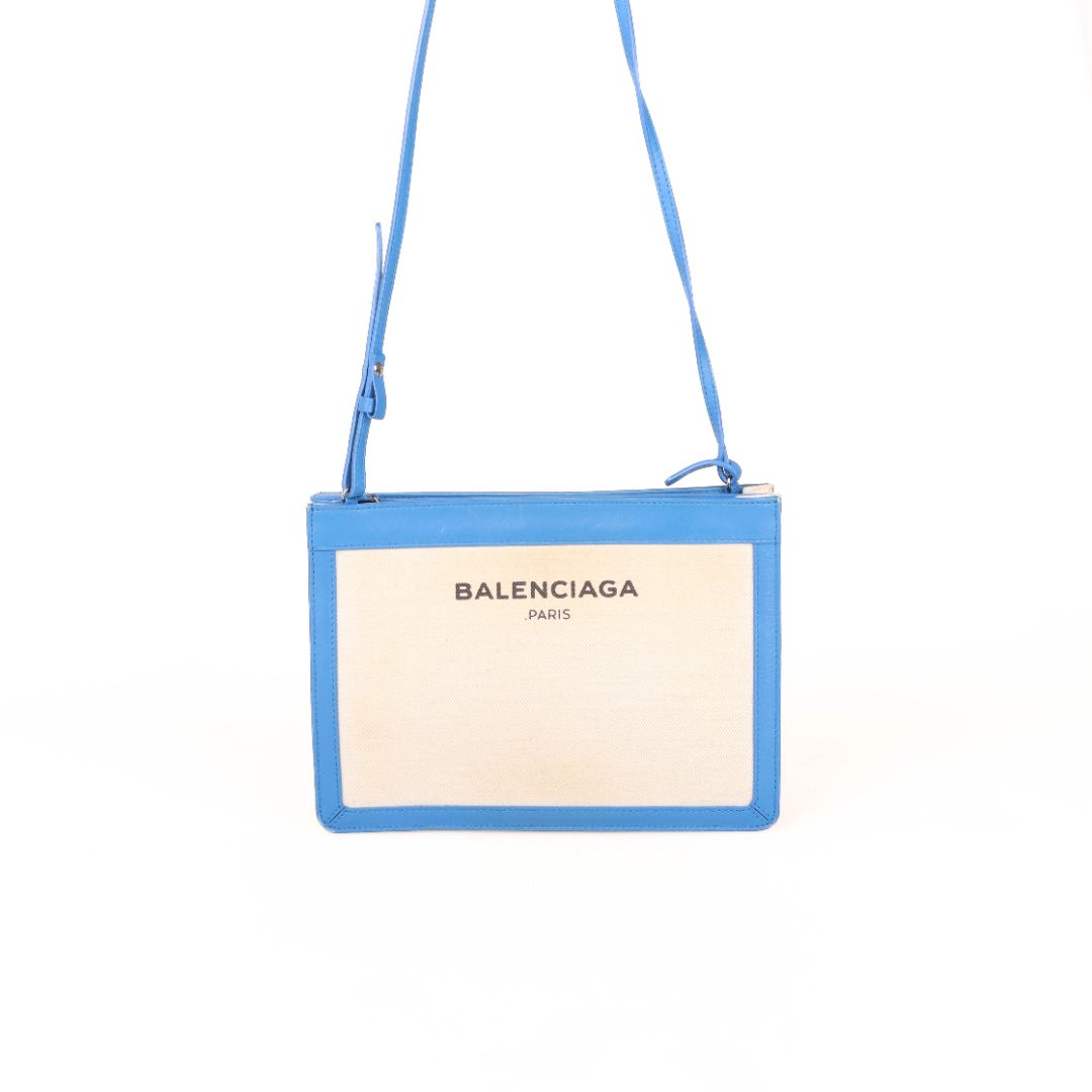 Balenciaga Canvas Pochette Crossbody Bag
