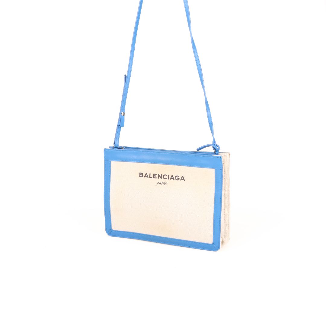 Balenciaga Canvas Pochette Crossbody Bag