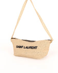 Saint Laurent Raffia Logo Crossbody