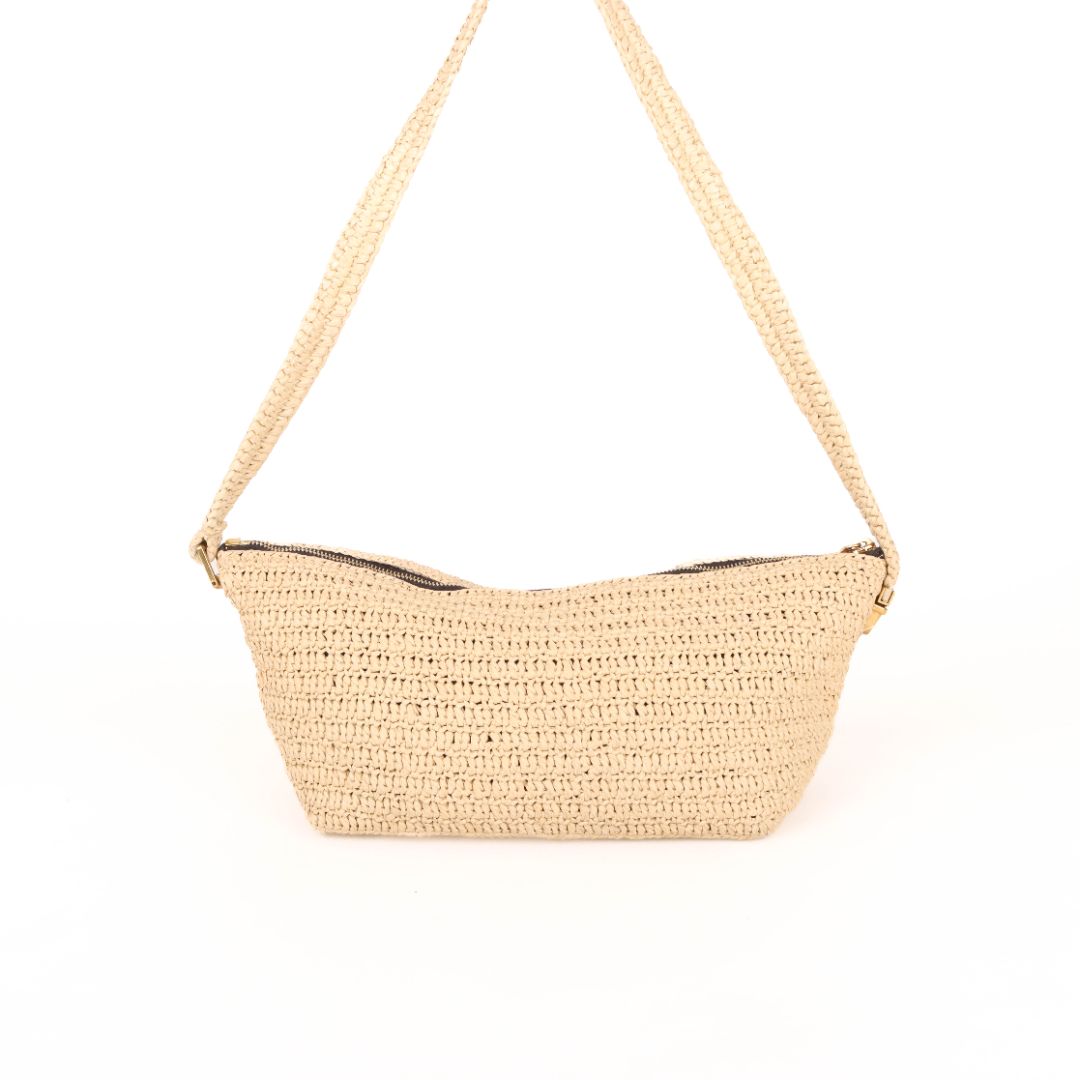 Saint Laurent Raffia Logo Crossbody