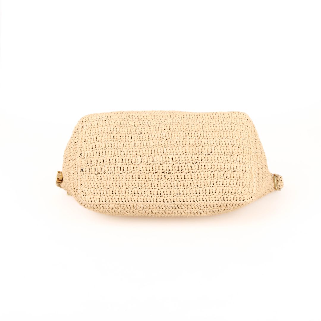 Saint Laurent Raffia Logo Crossbody