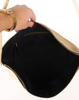Saint Laurent Raffia Logo Crossbody
