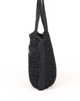 Prada Raffia Logo Tote Bag