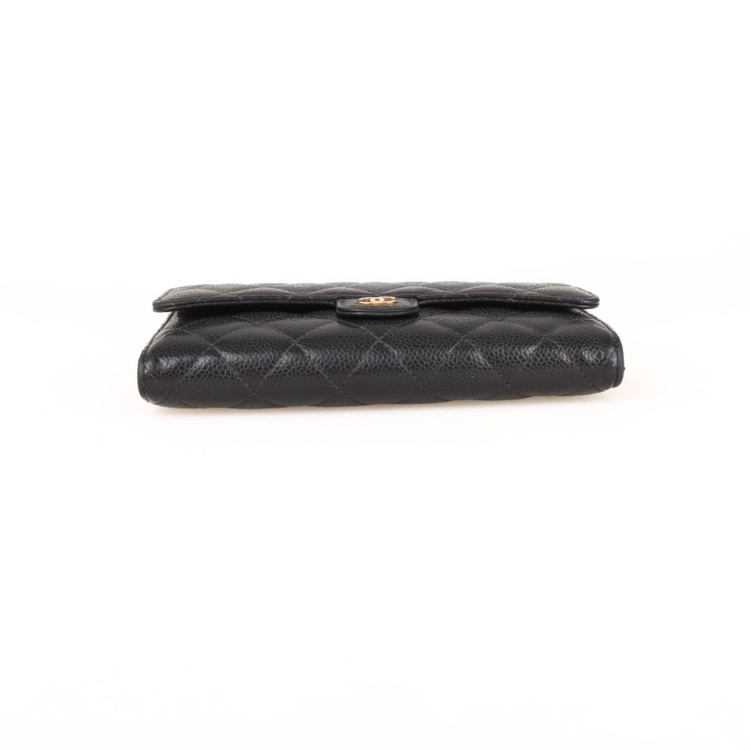 Chanel Caviar Leather Classic Flap Long Wallet