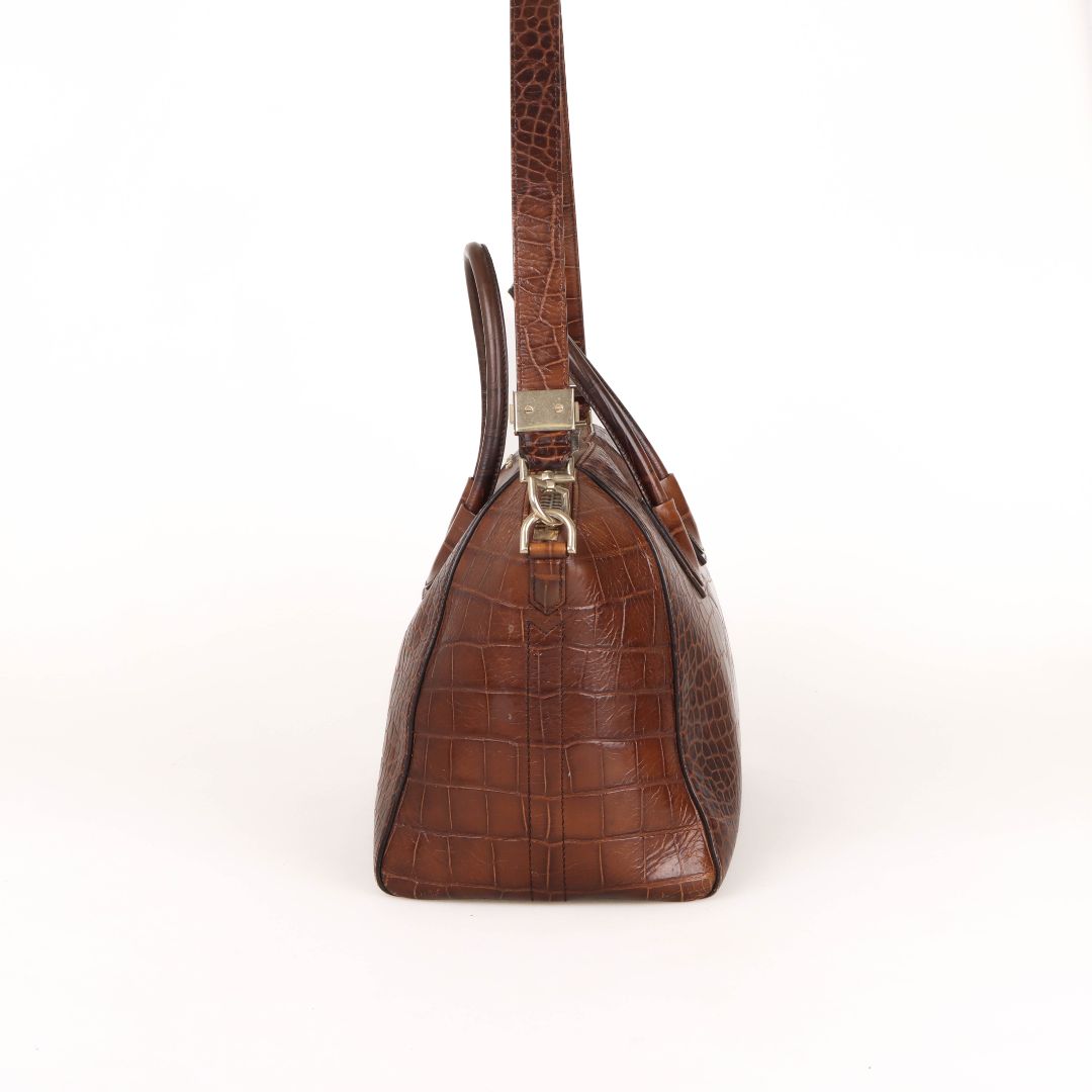 Givenchy Croc Embossed Antigona Bag Size M