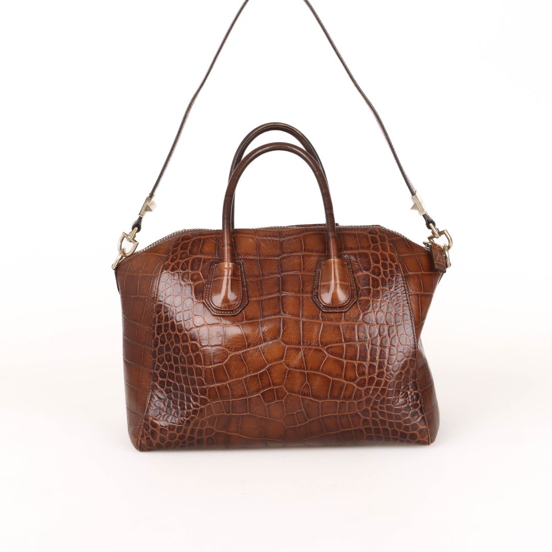 Givenchy Croc Embossed Antigona Bag Size M