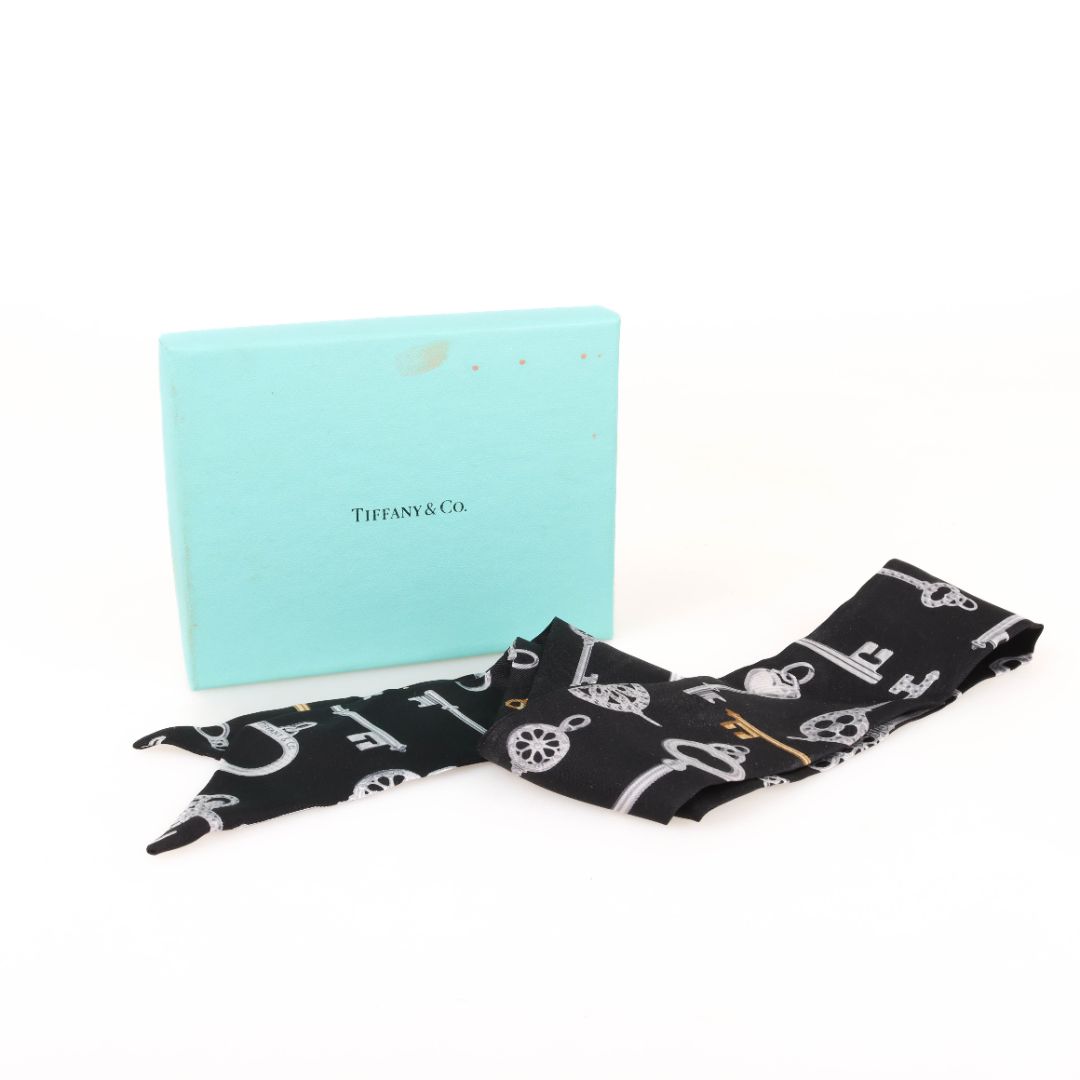 Tiffany & Co Key Print Silk Scarf Size O/S