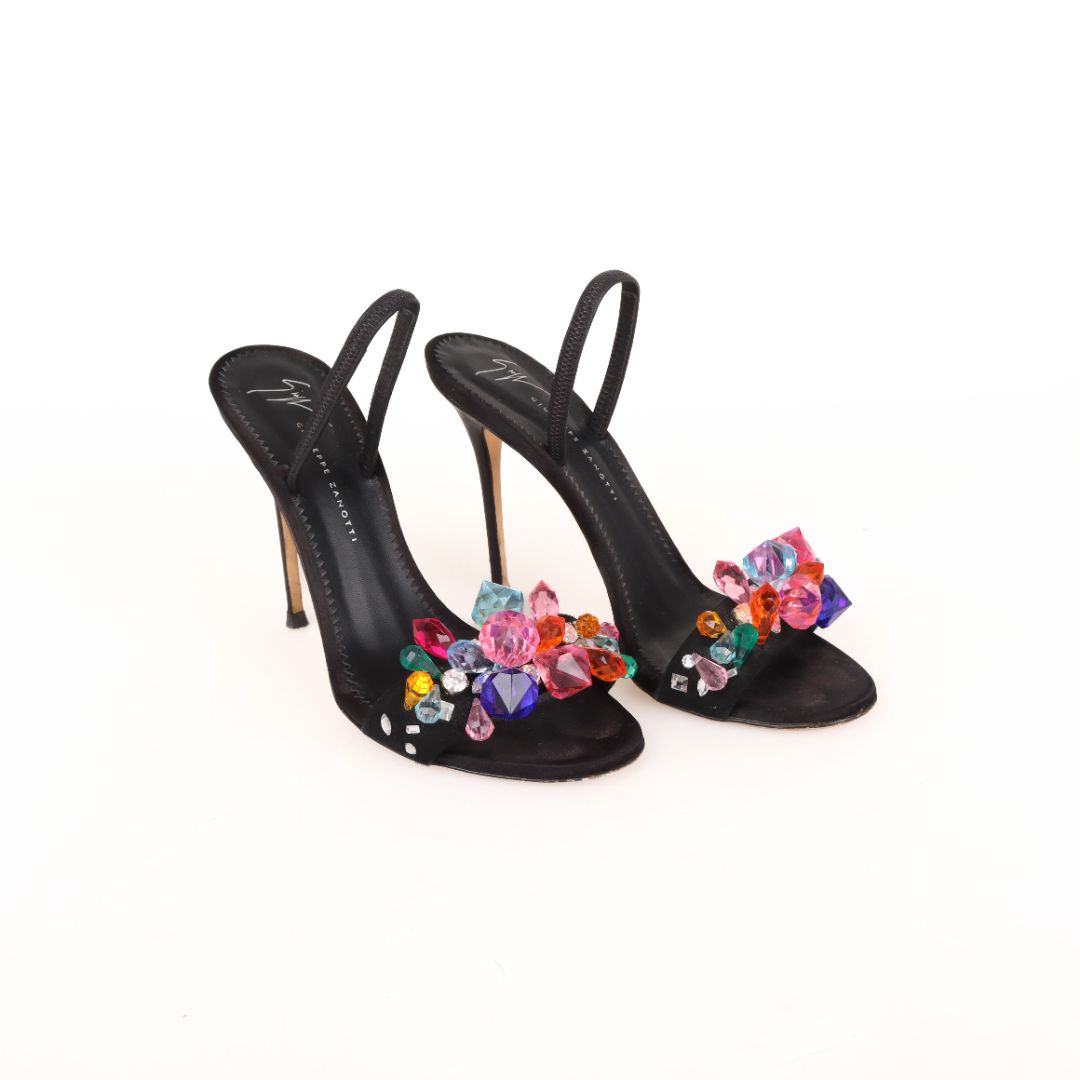 Giuseppe Zanotti Cruystal Sandals Size 38