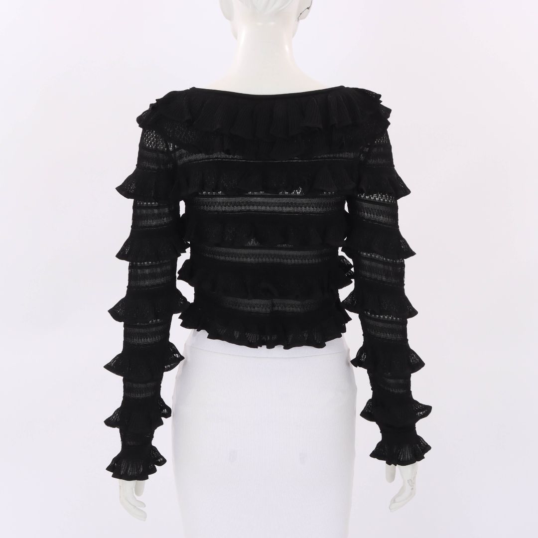 Zimmermann Frill Knit Top Size 1