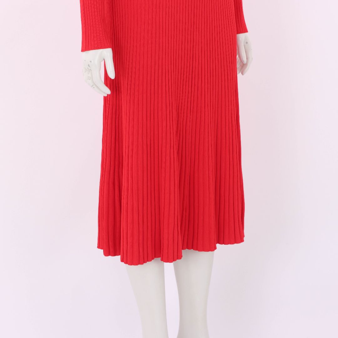 Scanlan Theodore Ribbed Knit Turtleneck Dress Size S