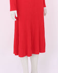 Scanlan Theodore Ribbed Knit Turtleneck Dress Size S